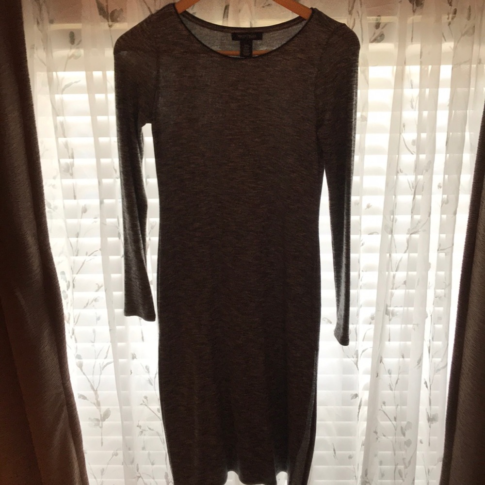 White House Black Market midi dress w/ double slit
